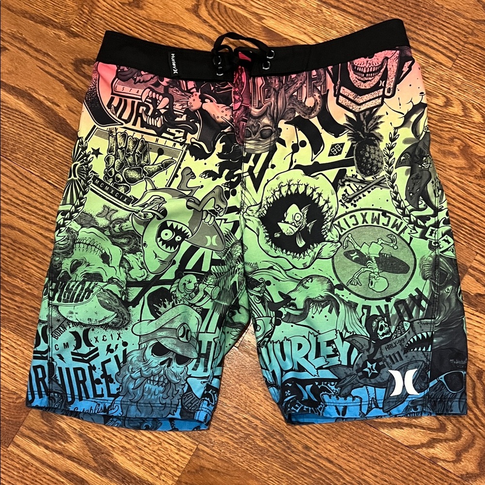 Hurley Multicolor Graphic Boardshorts